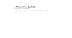 Desktop Screenshot of maximilianlange.com